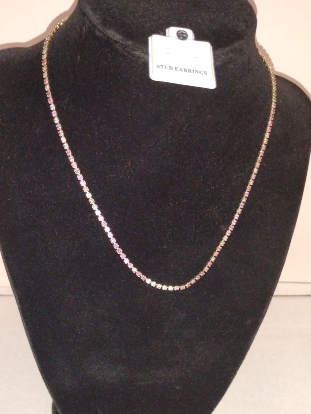 Delicate Multi-Color Crystal Tennis Necklace - Women Jewelry